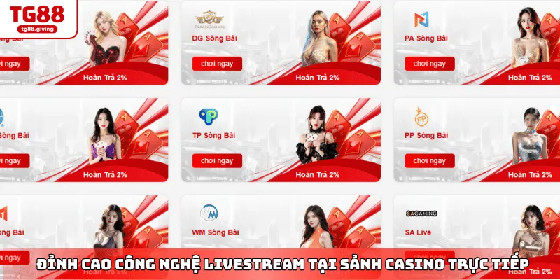 giao diện casino live 4k sắc nét tg88