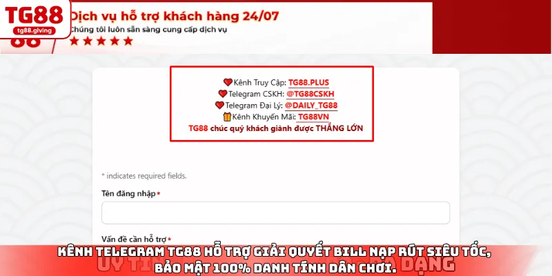 liên hệ cskh nhà cái tg88 qua ứng dụng telegram an toàn