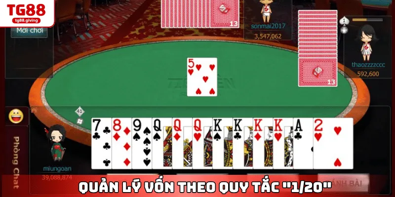 quản lý vốn chơi bài trực tuyến hiệu quả tg88